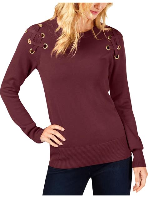 michael kors crewneck sweater|michael kors sweater women's.